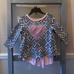 Sequin Heart Sweater